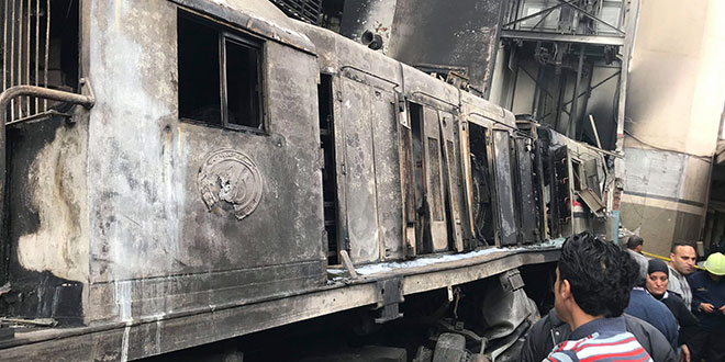 20 killed in Cairo railway station fire